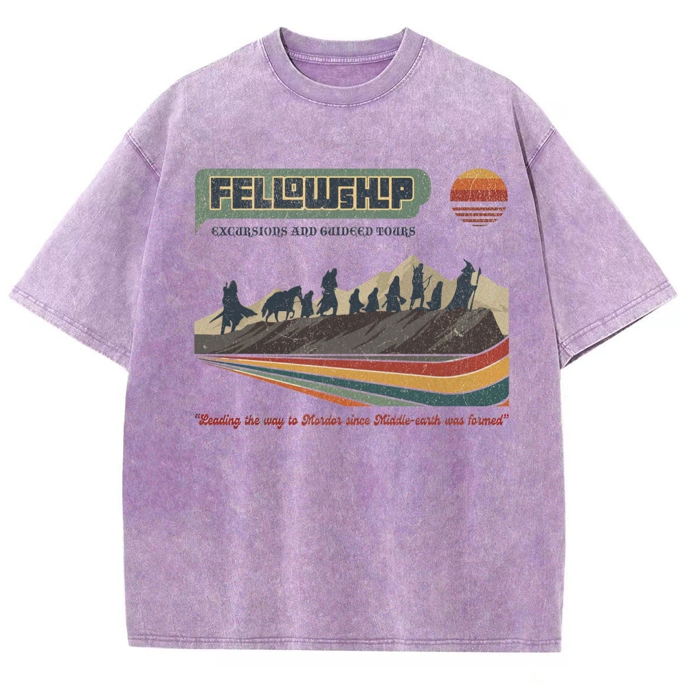 Fellowship Excursions Retro Tour  Washed T-Shirt