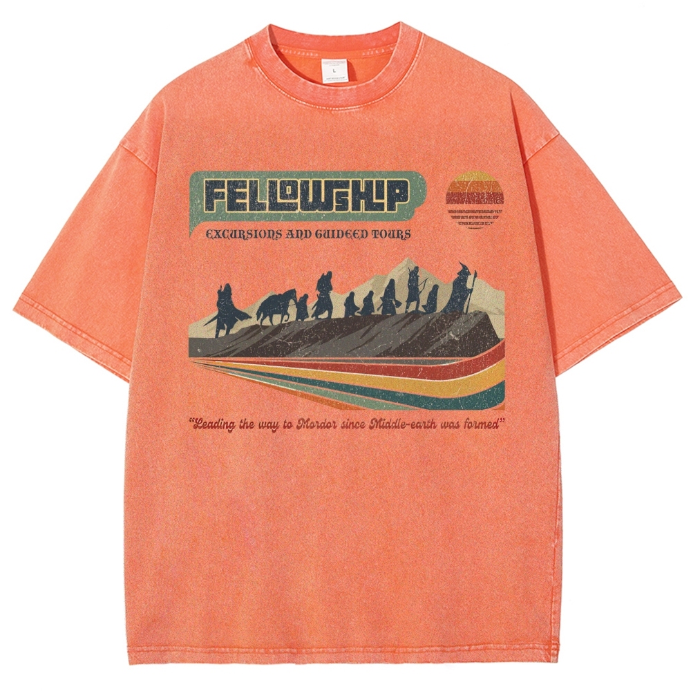 Fellowship Excursions Retro Tour  Washed T-Shirt