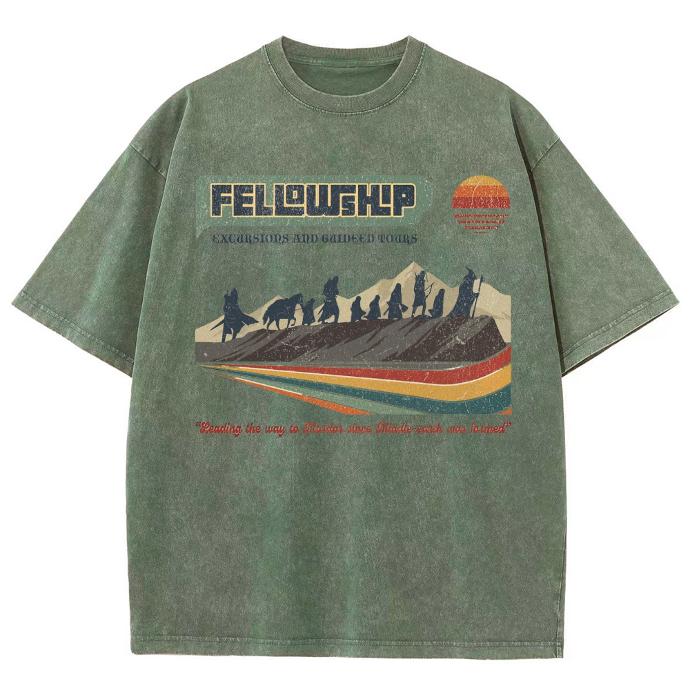 Fellowship Excursions Retro Tour  Washed T-Shirt