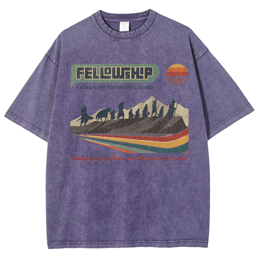 Fellowship Excursions Retro Tour  Washed T-Shirt