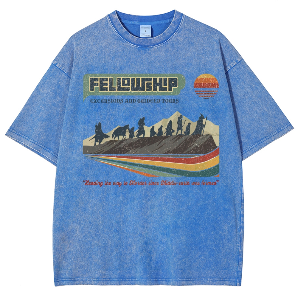 Fellowship Excursions Retro Tour  Washed T-Shirt