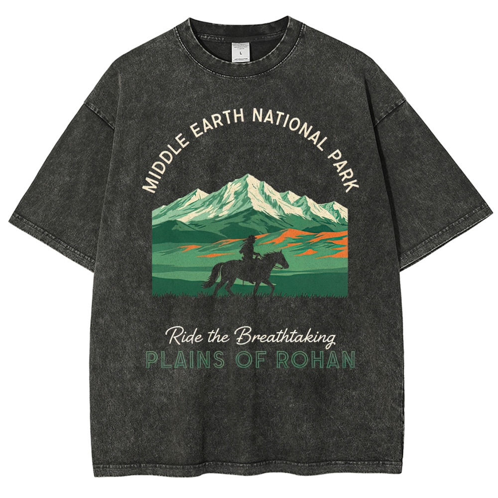 Middle Earth Rohan Plains Washed T-Shirt