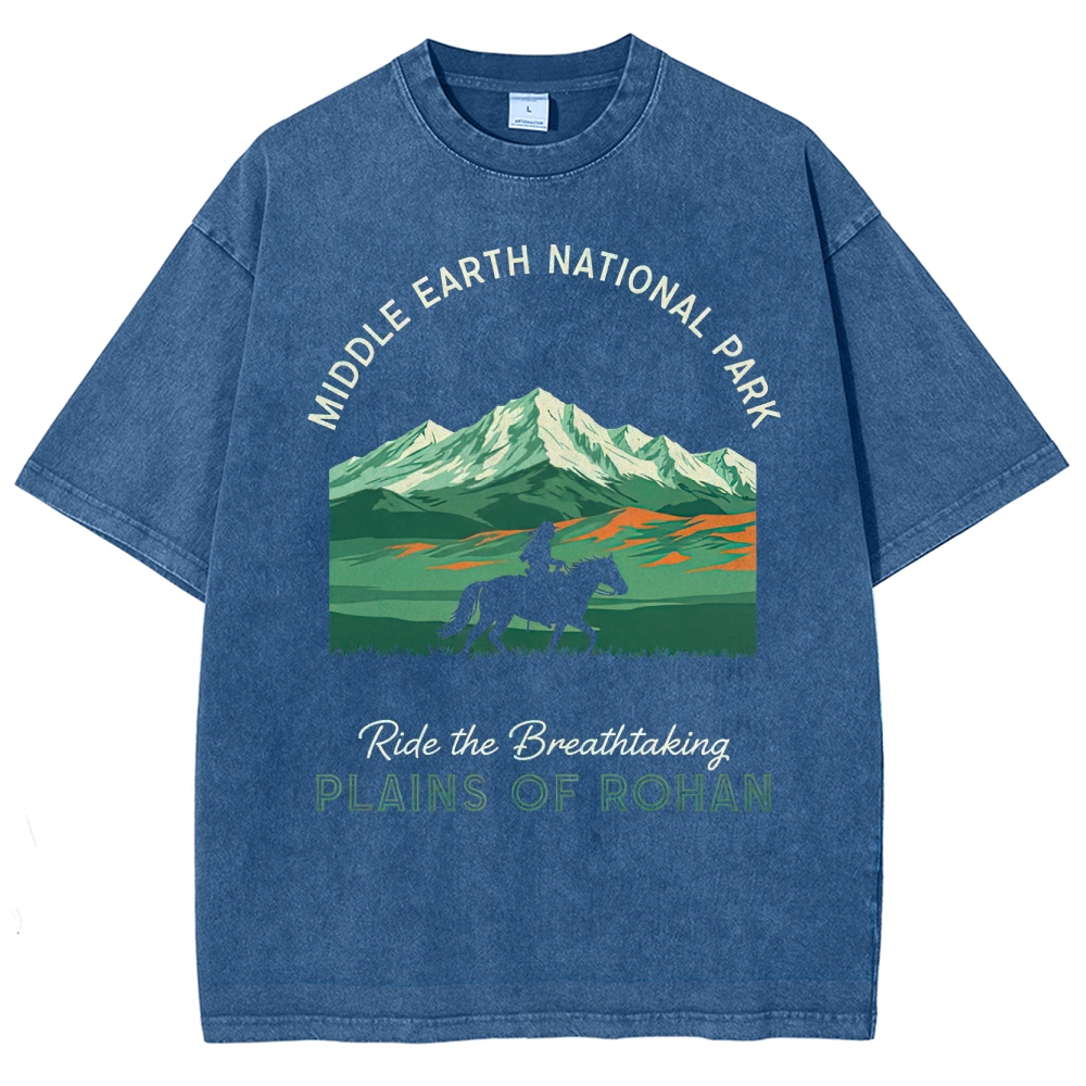 Middle Earth Rohan Plains Washed T-Shirt