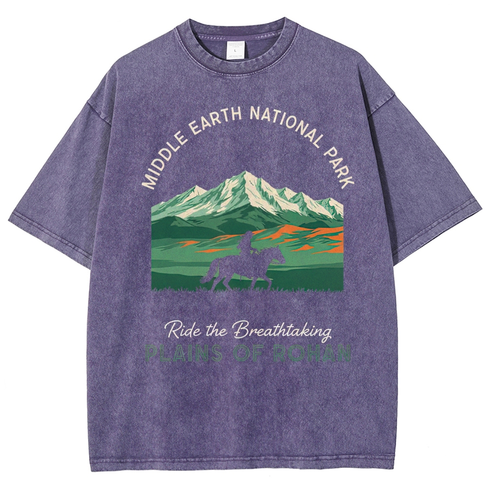 Middle Earth Rohan Plains Washed T-Shirt