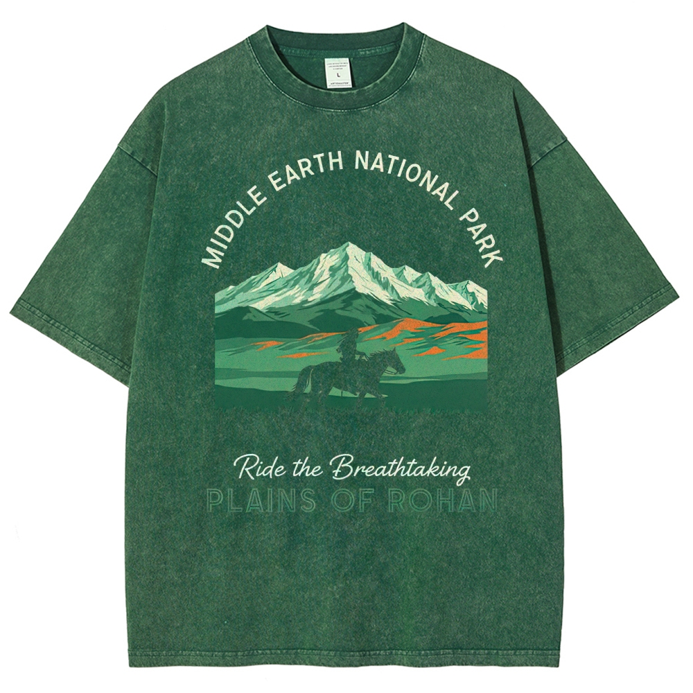 Middle Earth Rohan Plains Washed T-Shirt