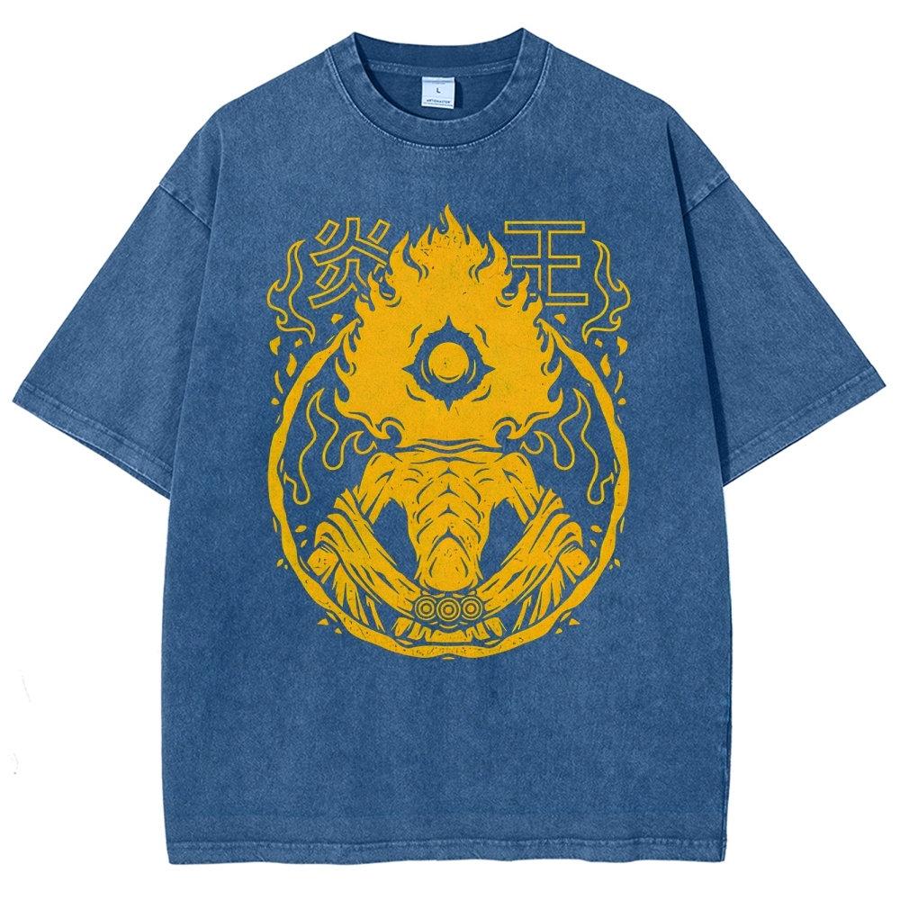 Flame King Vintage Symbol Washed T-Shirt
