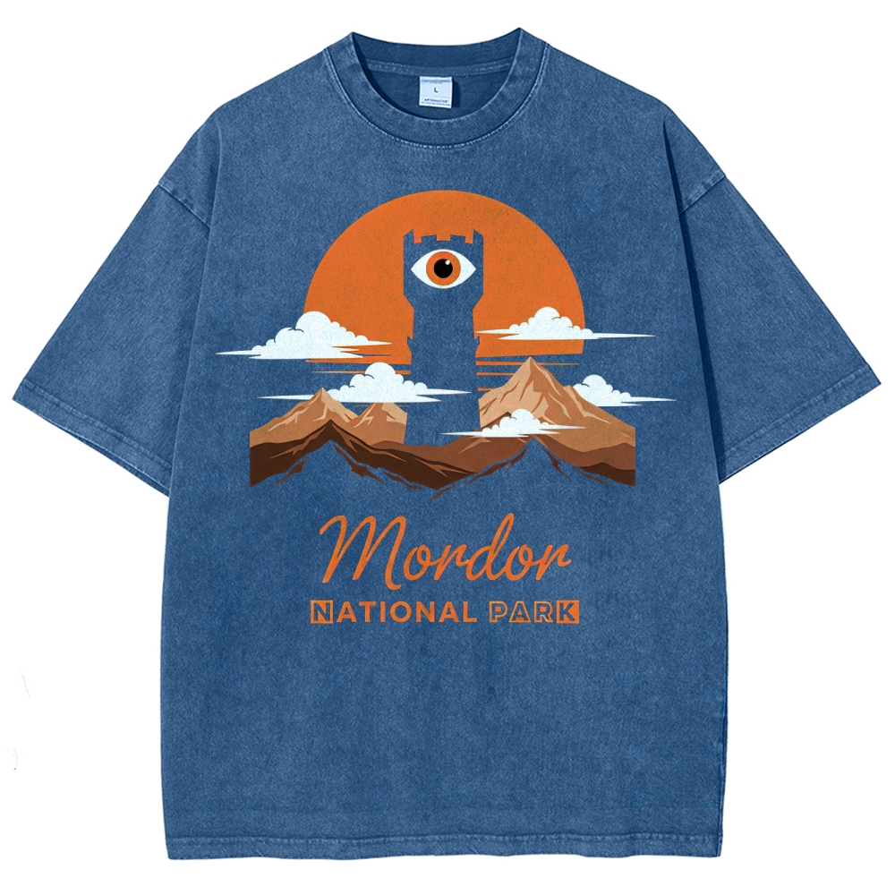 Mordor National Park Sunset Washed T-Shirt