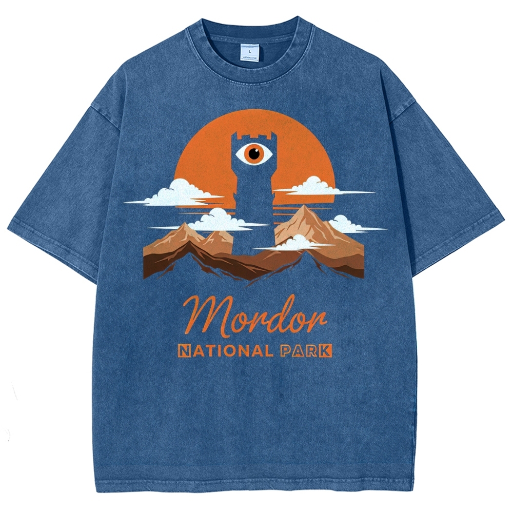 Mordor National Park Sunset Washed T-Shirt