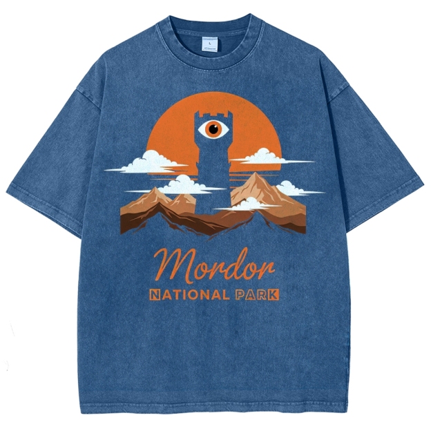 Mordor National Park Sunset Washed T-Shirt