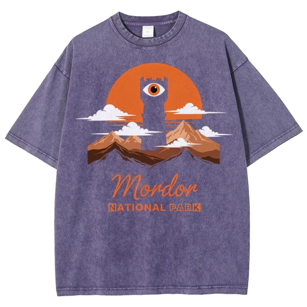 Mordor National Park Sunset Washed T-Shirt