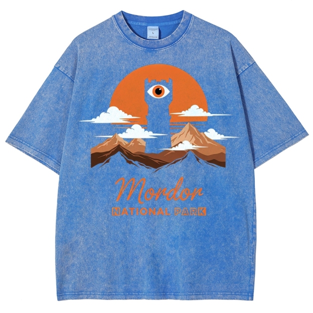 Mordor National Park Sunset Washed T-Shirt