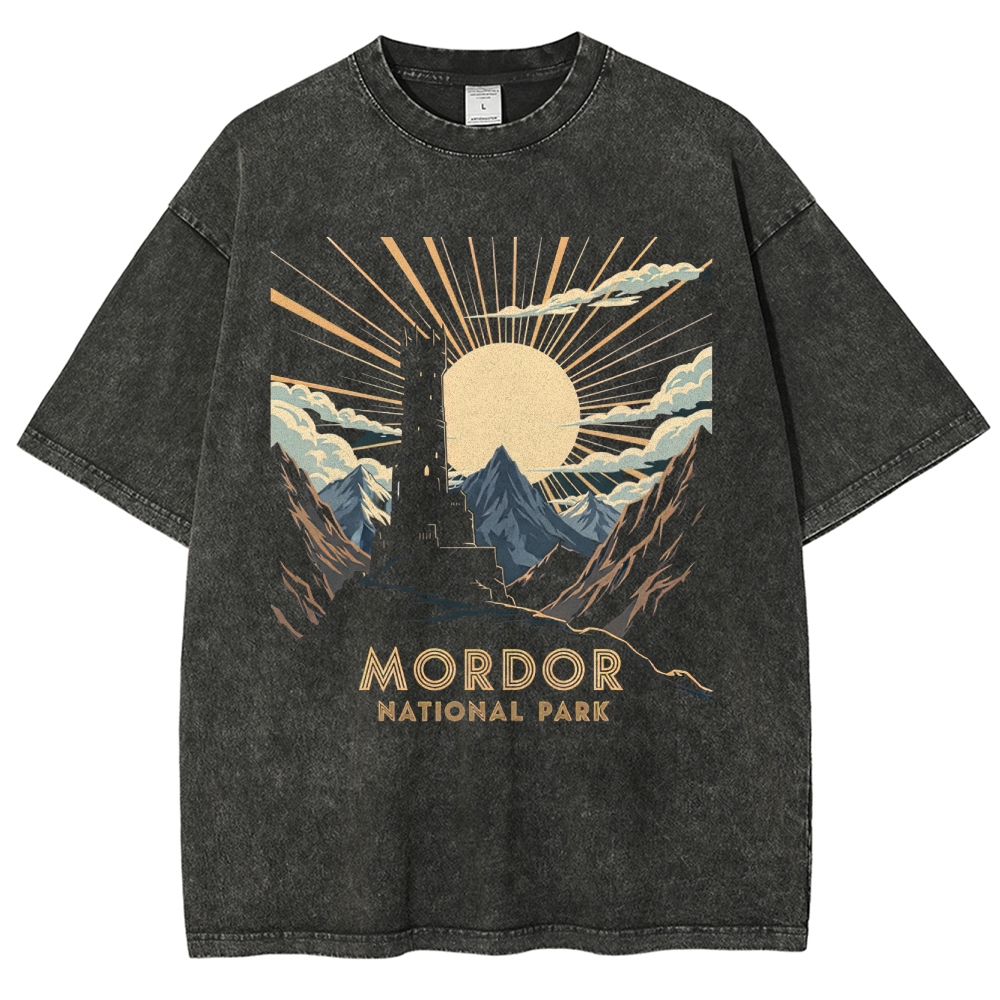 Mordor National Park Sunburst Washed T-Shirt
