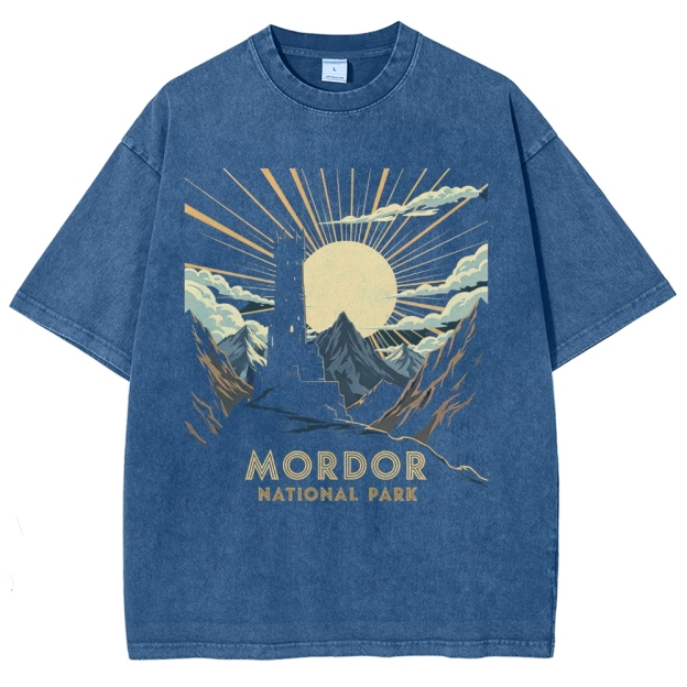 Mordor National Park Sunburst Washed T-Shirt