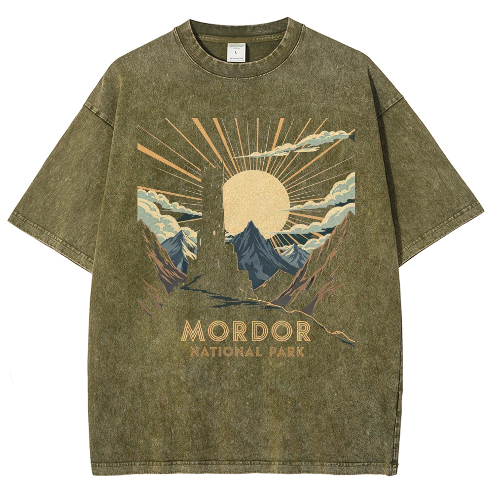 Mordor National Park Sunburst Washed T-Shirt
