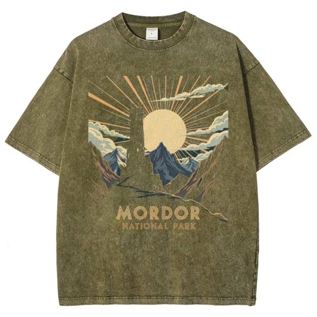 Mordor National Park Sunburst Washed T-Shirt