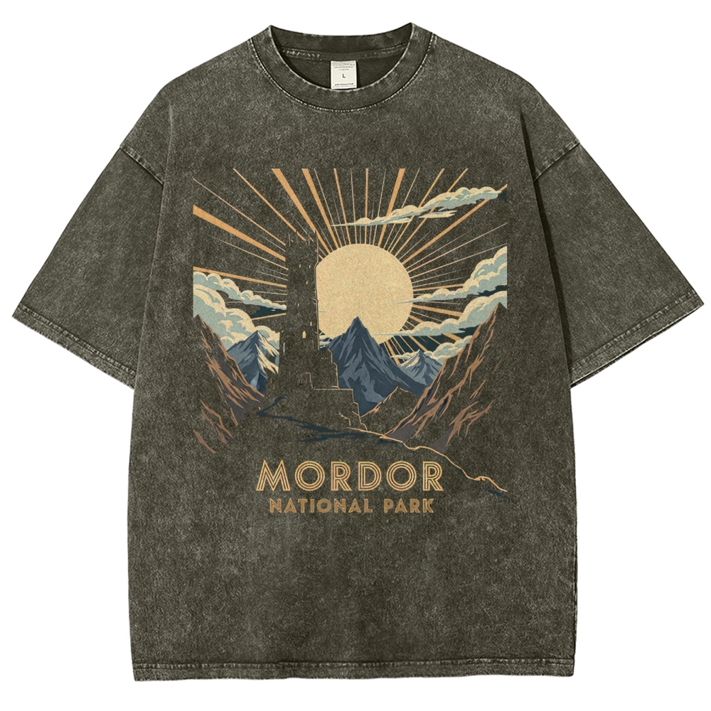 Mordor National Park Sunburst Washed T-Shirt
