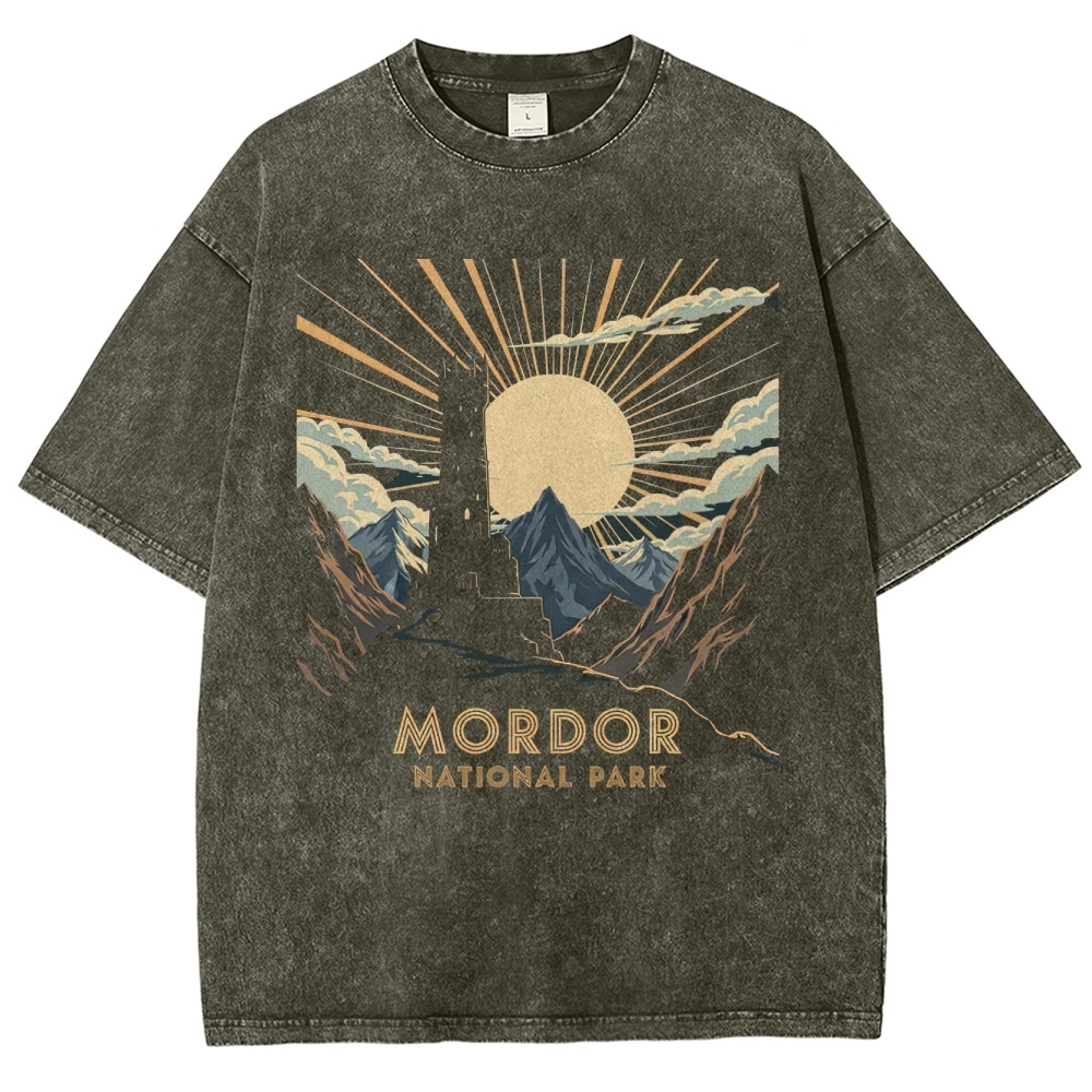 Mordor National Park Sunburst Washed T-Shirt