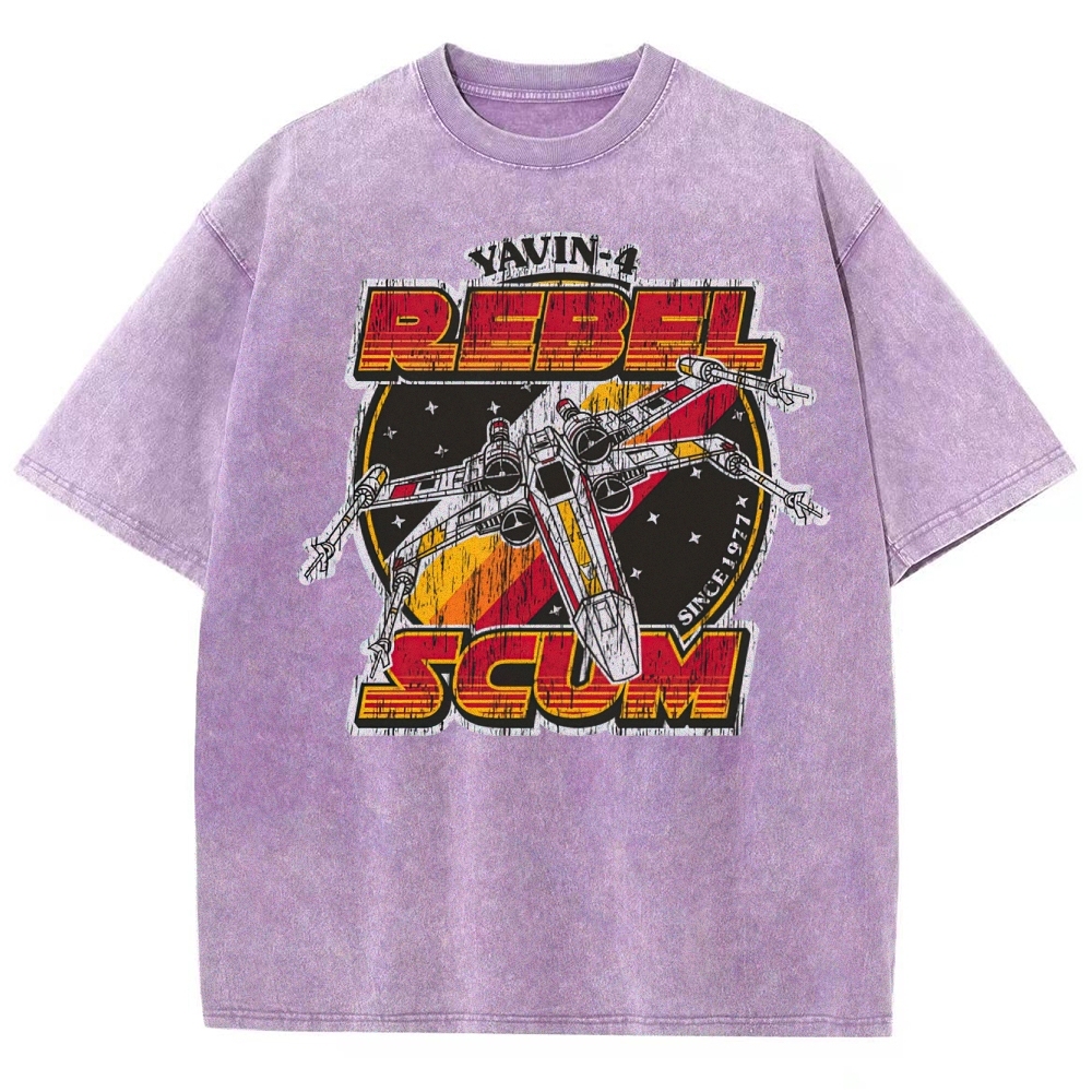 Galactic Fighter & Retro Rebellion Washed T-Shirt 