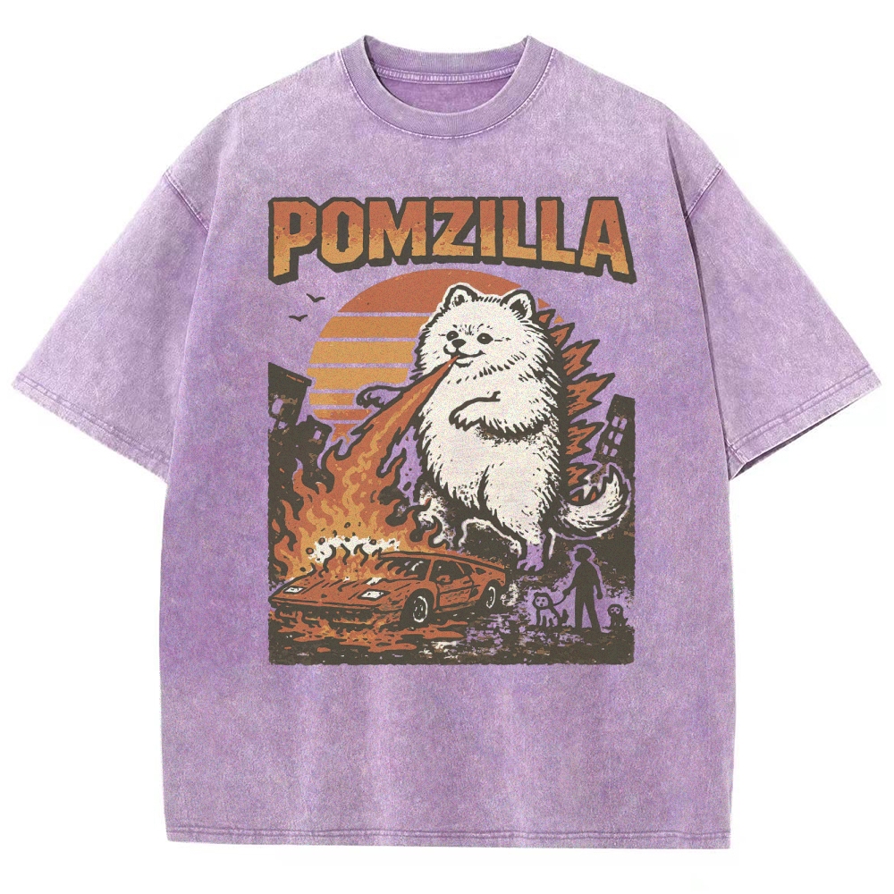 Monster Pup Rampage & Fire Washed T-Shirt