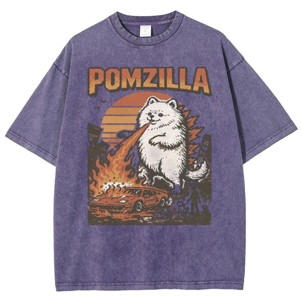 Monster Pup Rampage & Fire Washed T-Shirt