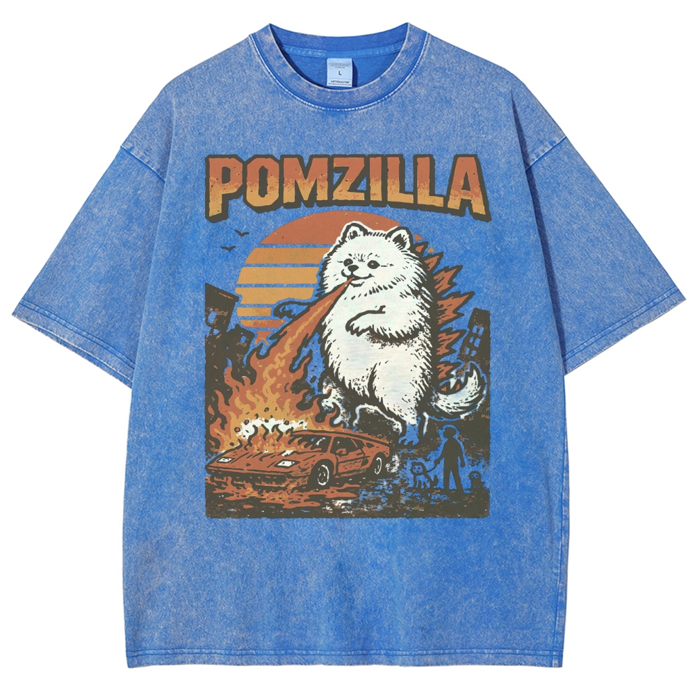 Monster Pup Rampage & Fire Washed T-Shirt