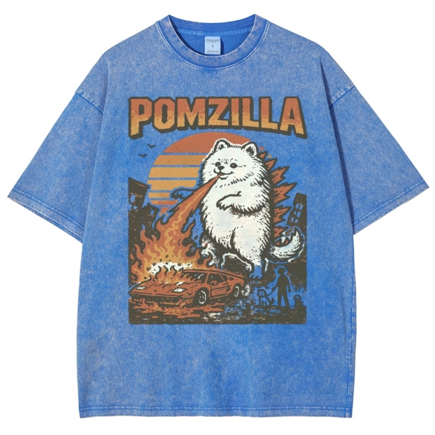 Monster Pup Rampage & Fire Washed T-Shirt