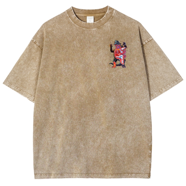 Kaiju Anatomy Diagram Washed T-Shirt