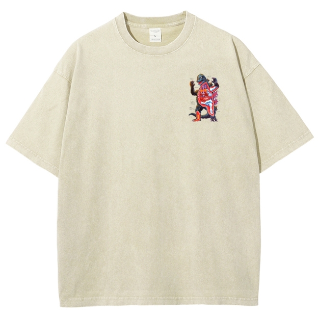 Kaiju Anatomy Diagram Washed T-Shirt