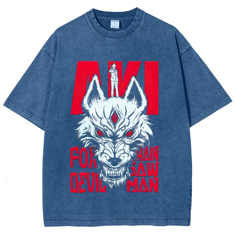 Fox Devil Aki Graphic Washed T-Shir