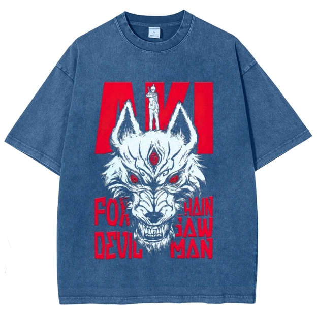Fox Devil Aki Graphic Washed T-Shir