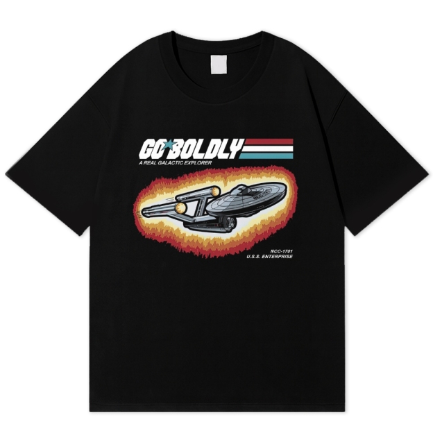 Retro Space Explorer  Cotton T-shirt