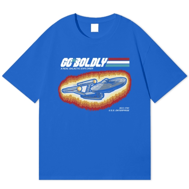 Retro Space Explorer  Cotton T-shirt