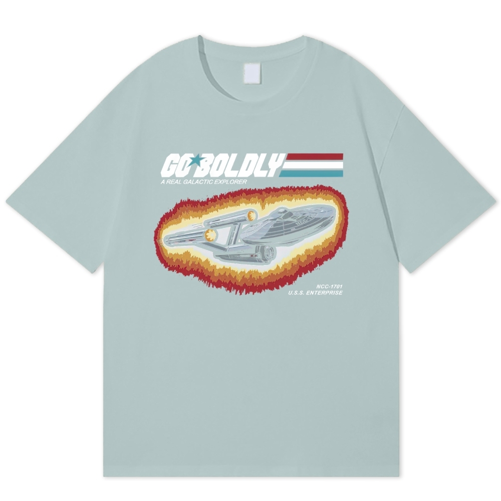 Retro Space Explorer  Cotton T-shirt