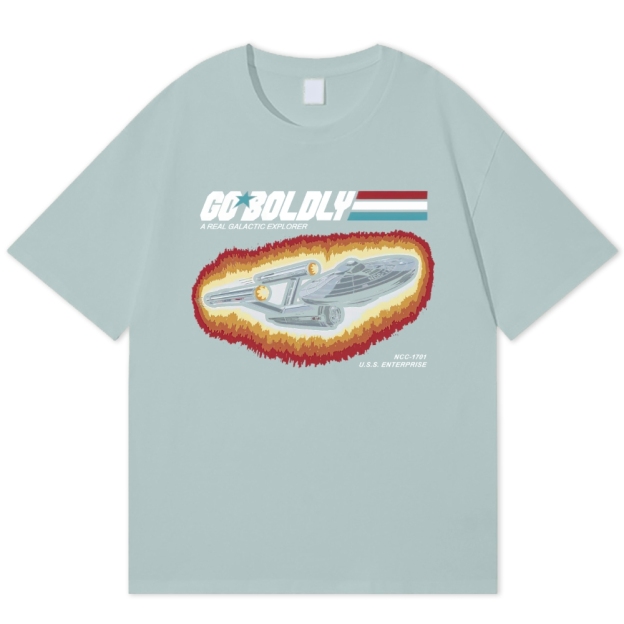 Retro Space Explorer  Cotton T-shirt