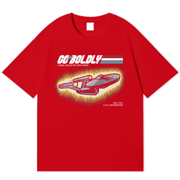 Retro Space Explorer  Cotton T-shirt