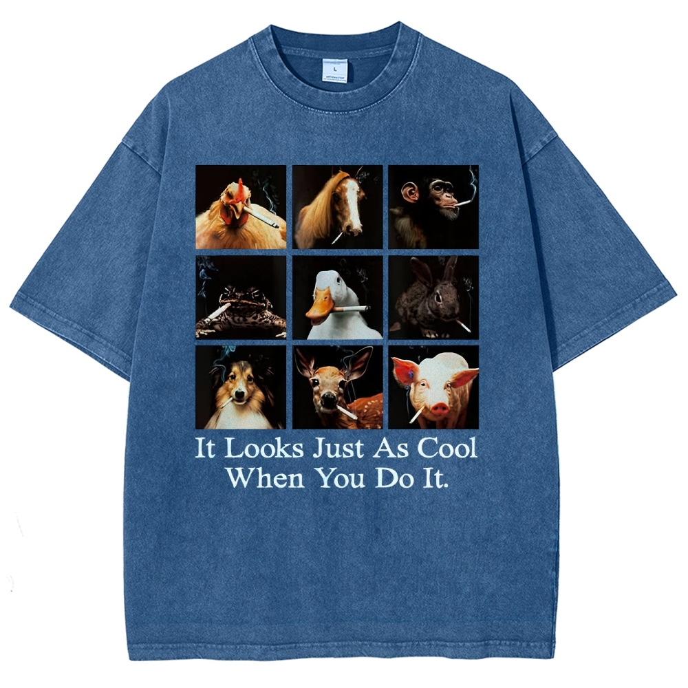  Looks Just as Cool When You do It  Washed T-Shirt 
