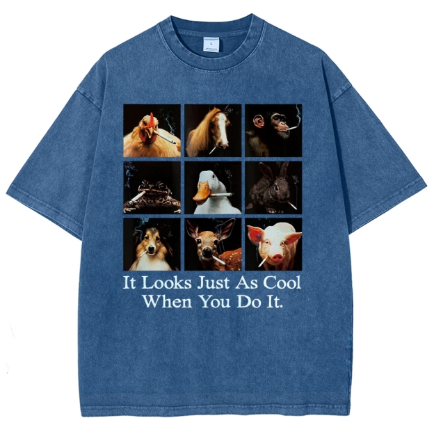  Looks Just as Cool When You do It  Washed T-Shirt 