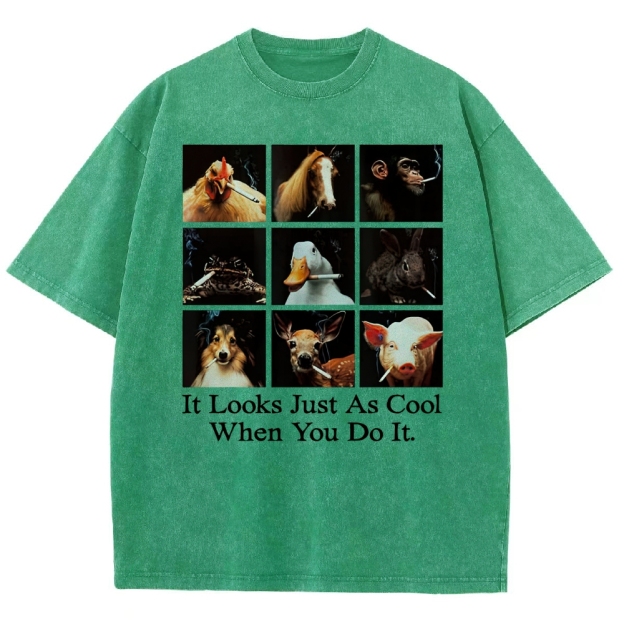 Looks Just as Cool When You do It  Washed T-Shirt 