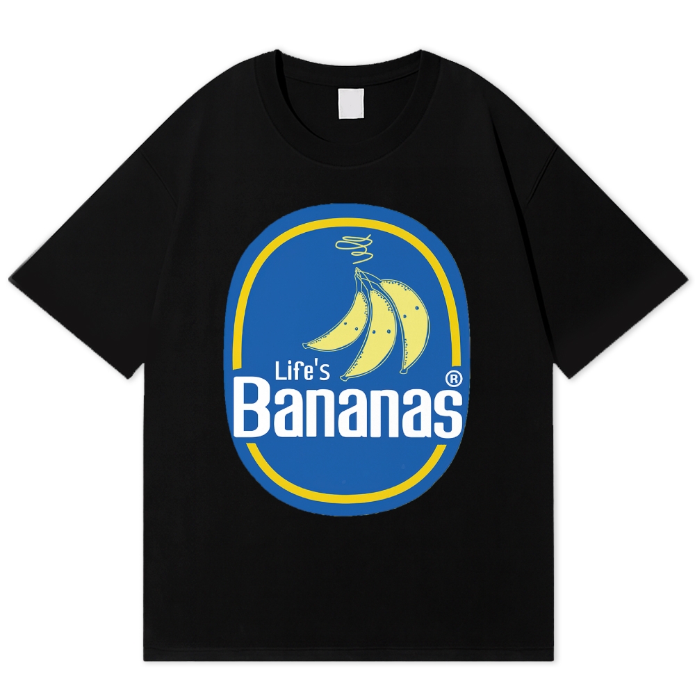 Life's Banananas Retro Cotton T-shirt