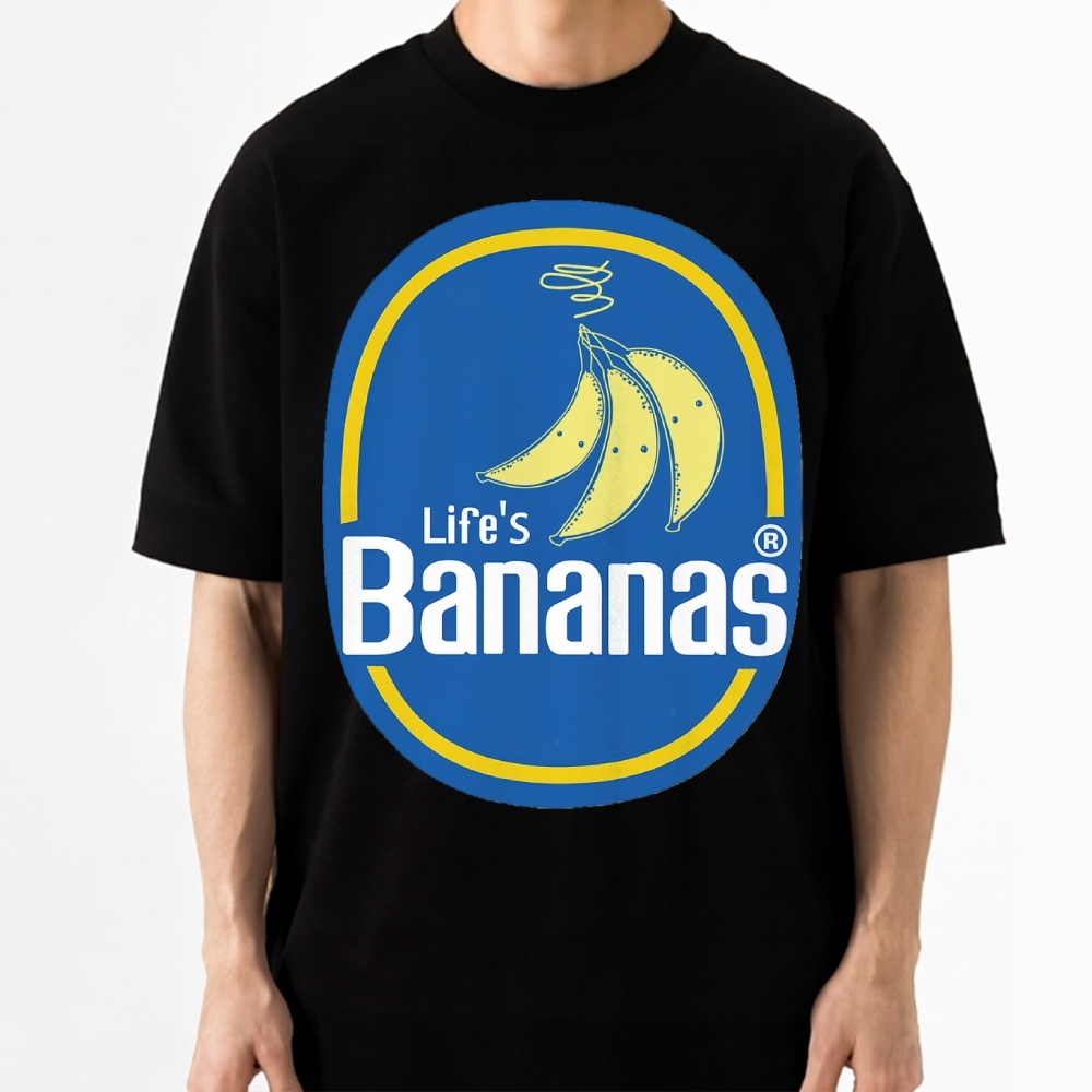 Life's Banananas Retro Cotton T-shirt