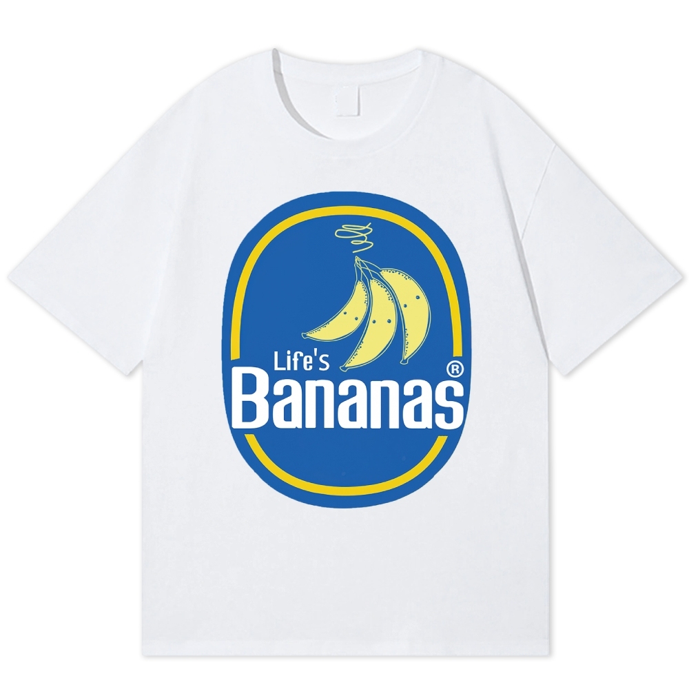 Life's Banananas Retro Cotton T-shirt