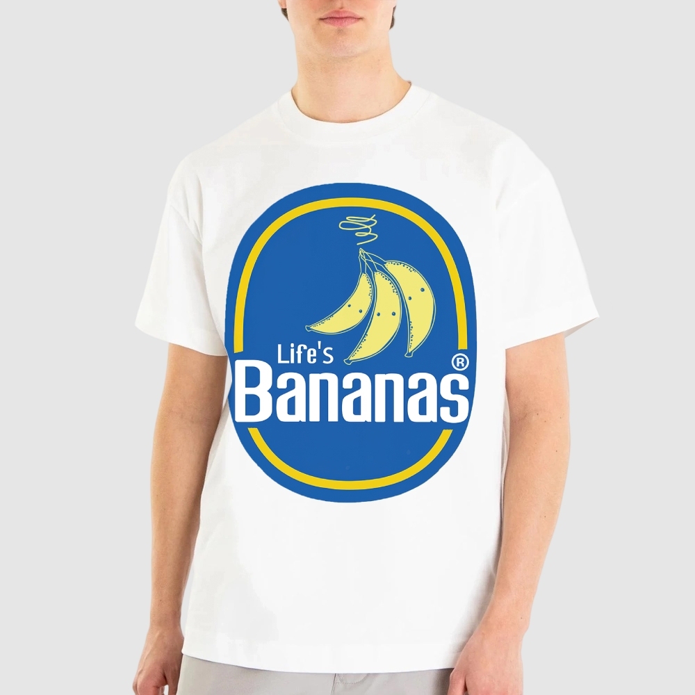 Life's Banananas Retro Cotton T-shirt