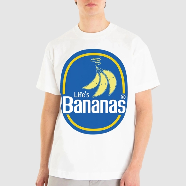 Life's Banananas Retro Cotton T-shirt