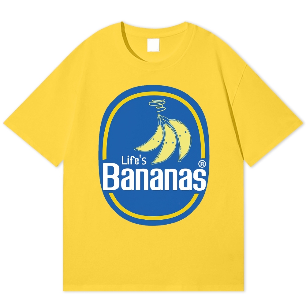 Life's Banananas Retro Cotton T-shirt