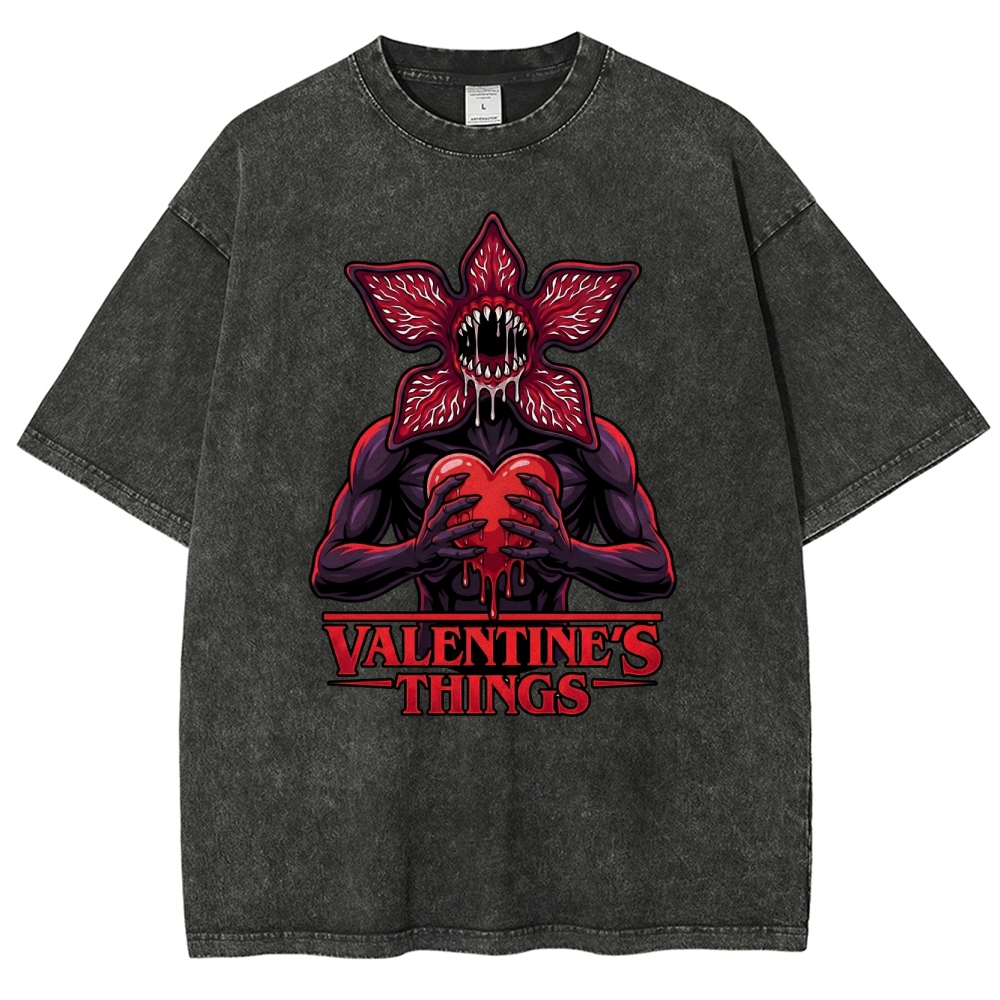 Retro Monster Valentine Washed T-Shirt 