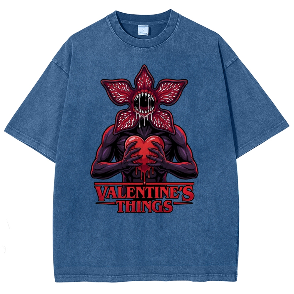 Retro Monster Valentine Washed T-Shirt 
