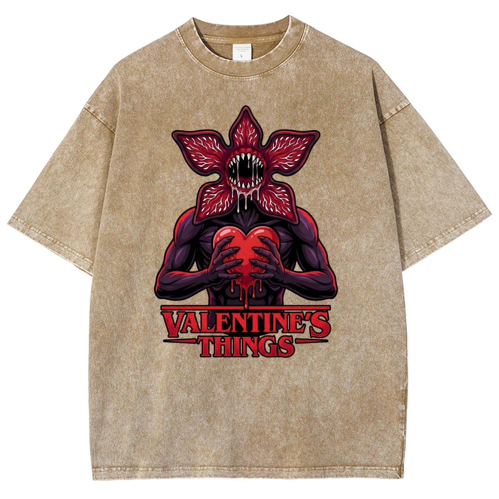 Retro Monster Valentine Washed T-Shirt 