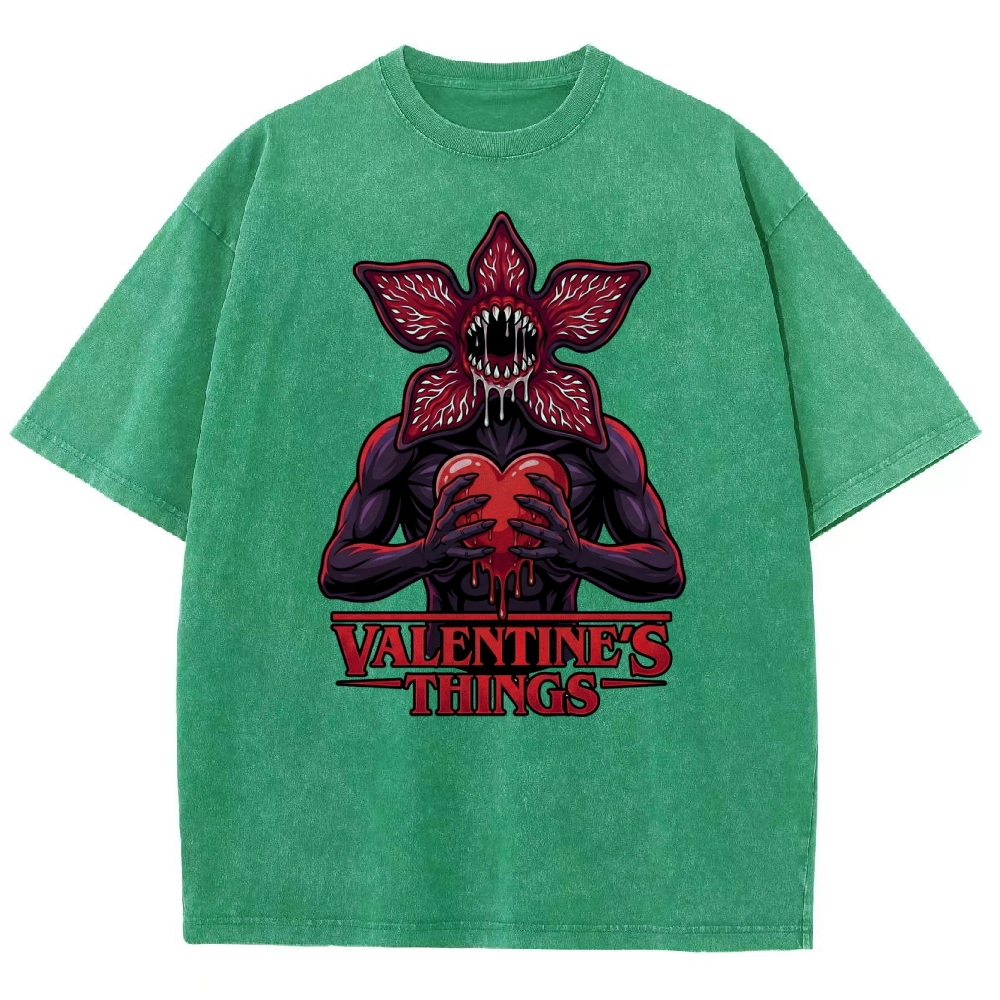 Retro Monster Valentine Washed T-Shirt 