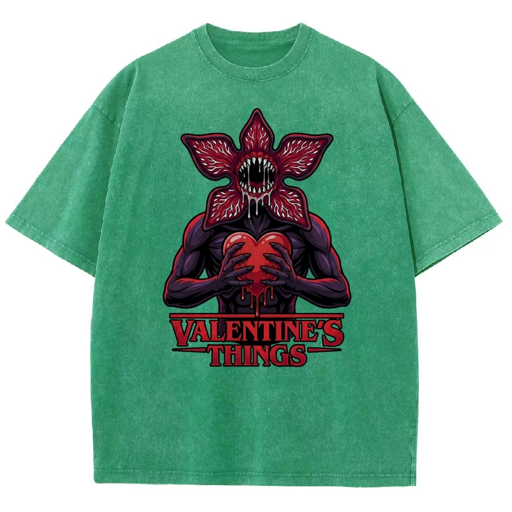 Retro Monster Valentine Washed T-Shirt 