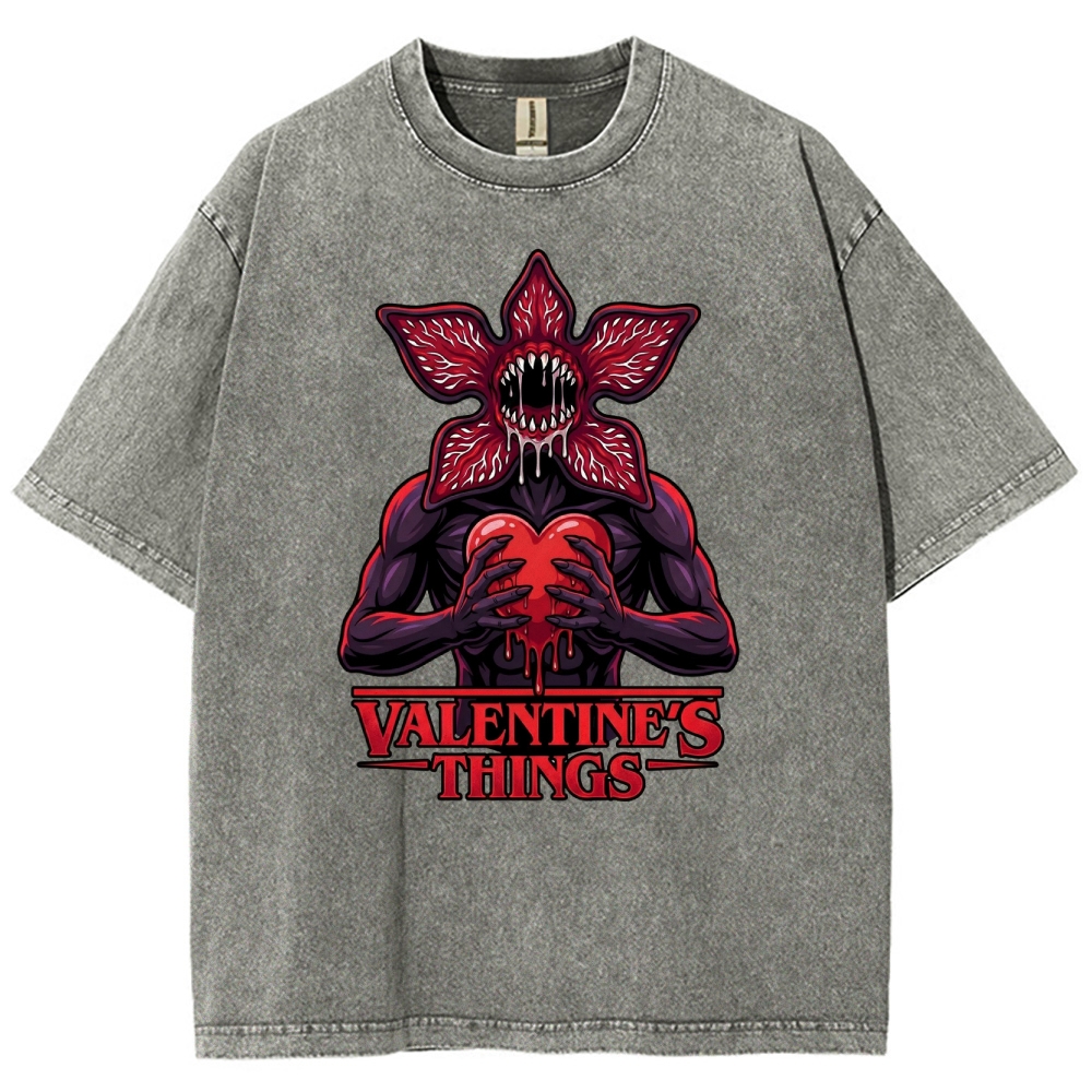 Retro Monster Valentine Washed T-Shirt 